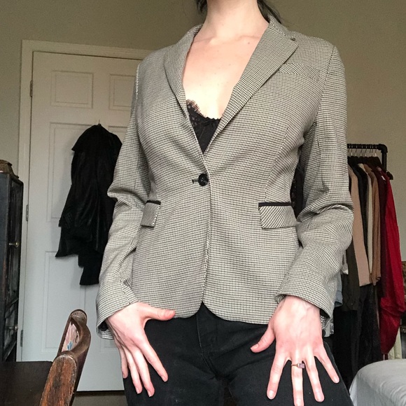 Cynthia Rowley Houndstooth Blazer - Picture 4 of 5